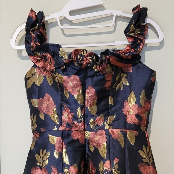 Lulus Pop The Bottle Navy floral dress Size XS - Picture 13 of 16